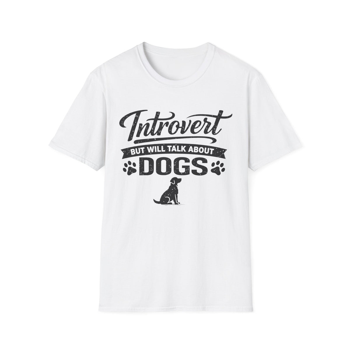 Introvert But Will Talk About Dogs T-Shirt