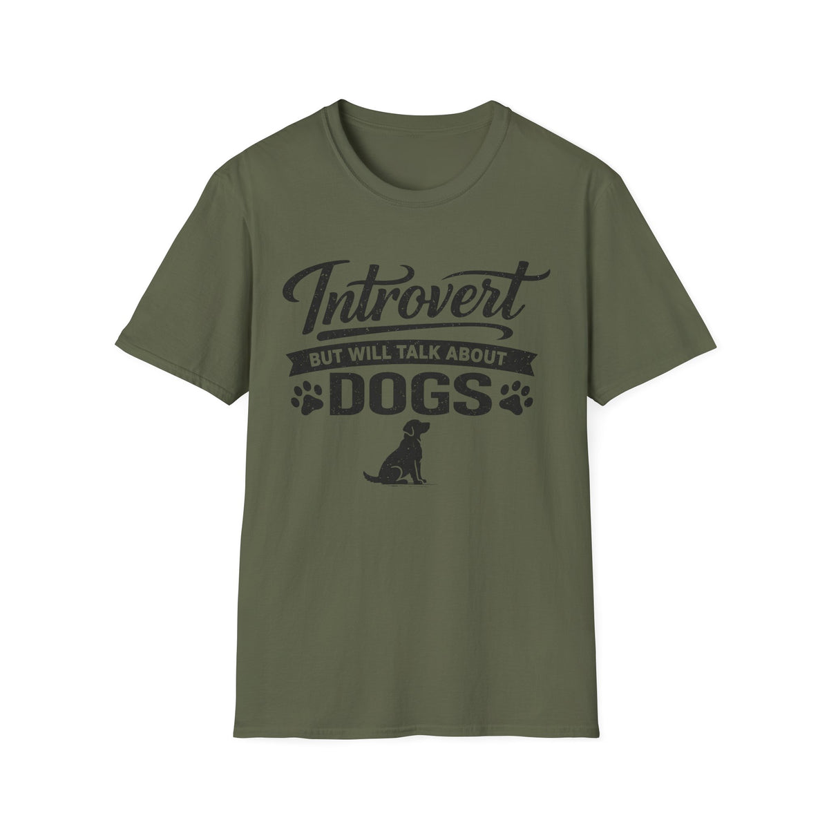 Introvert But Will Talk About Dogs T-Shirt