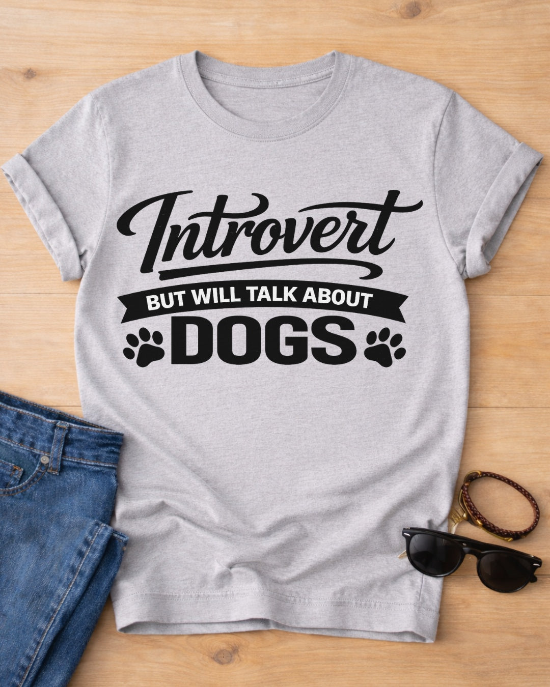 Introvert But Will Talk About Dogs T-Shirt