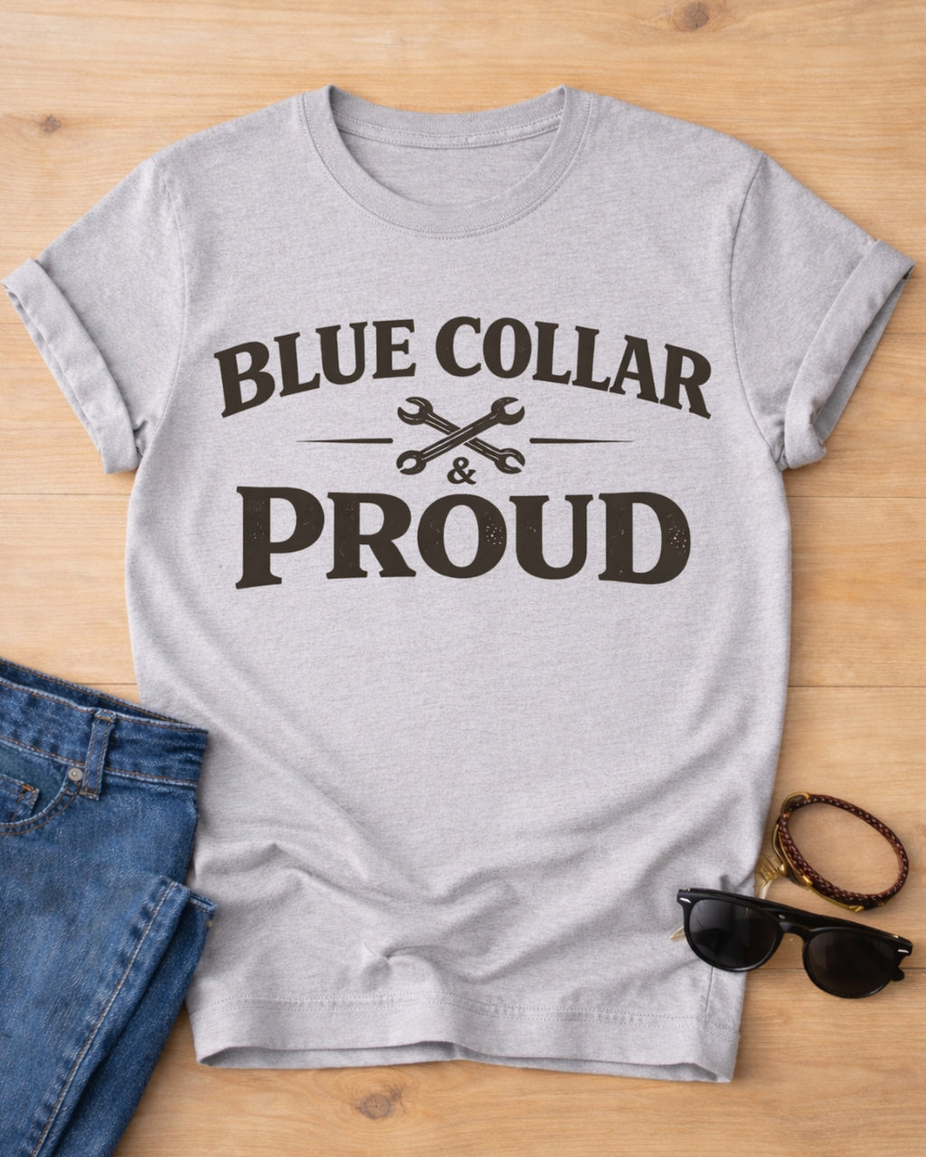 Blue Collar & Proud Shirt | Blue Collar Pride T-Shirt