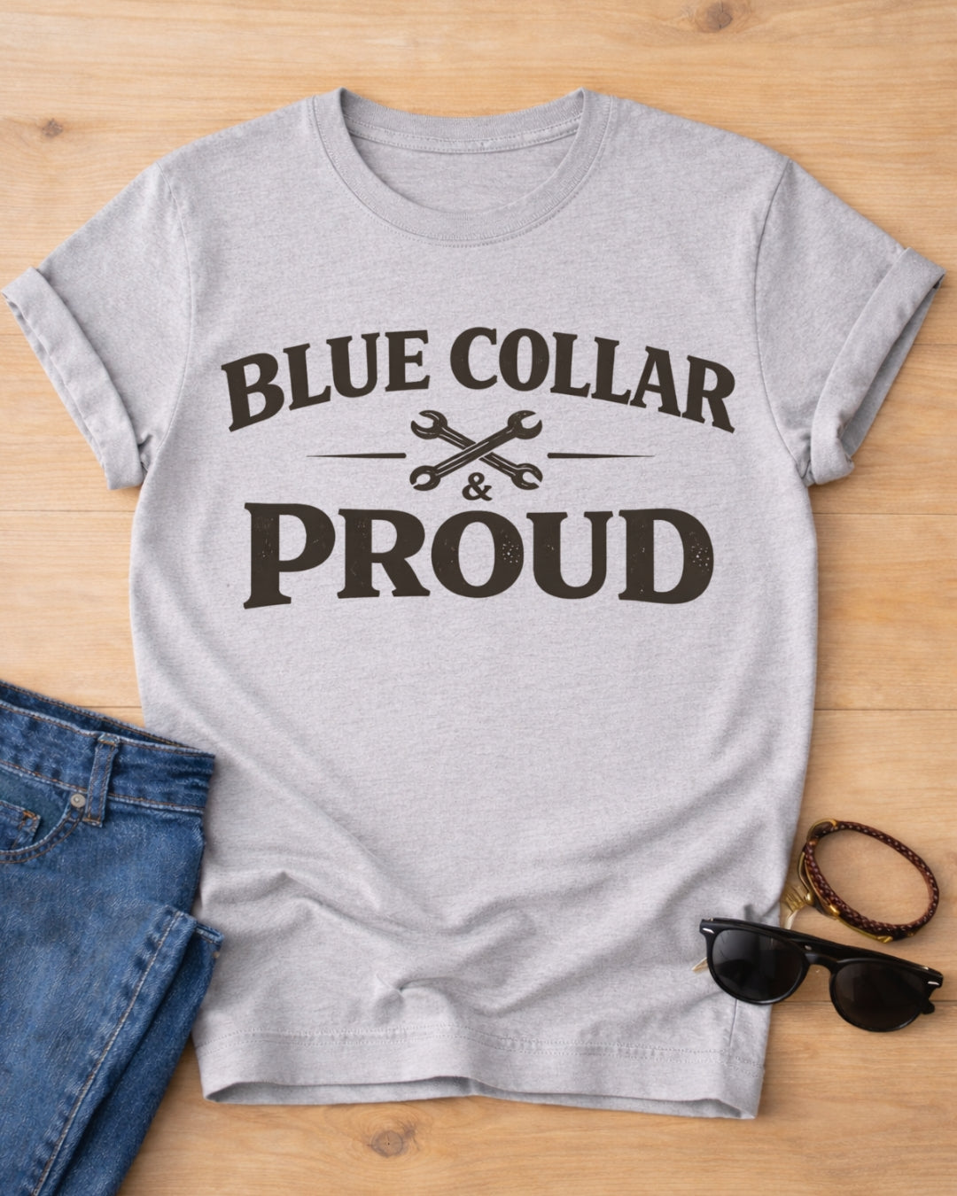 Blue Collar & Proud Shirt | Blue Collar Pride T-Shirt