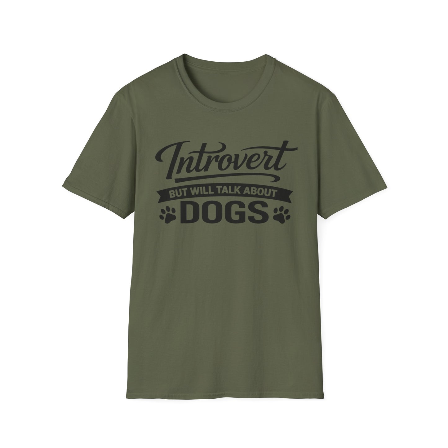 Introvert But Will Talk About Dogs T-Shirt