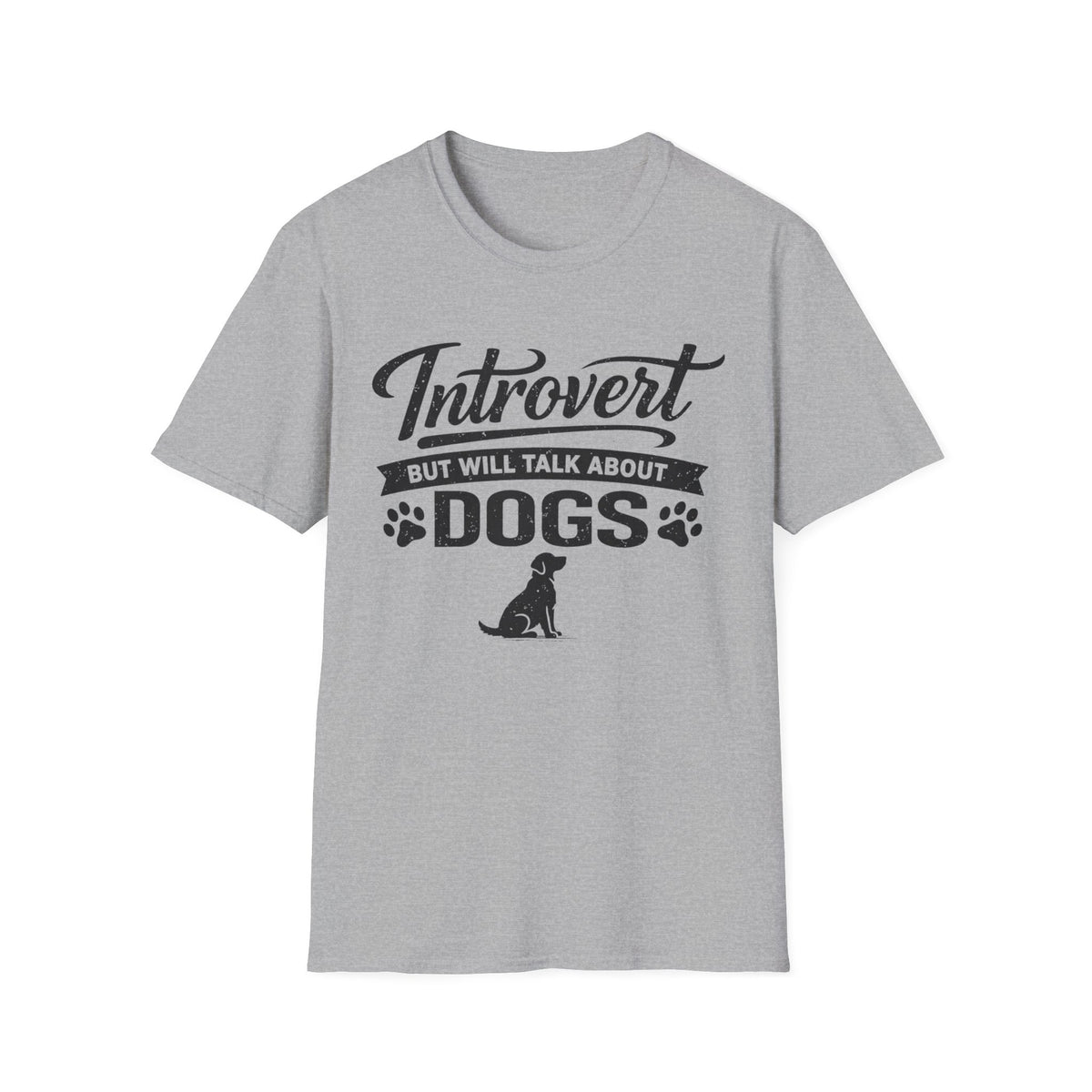 Introvert But Will Talk About Dogs T-Shirt